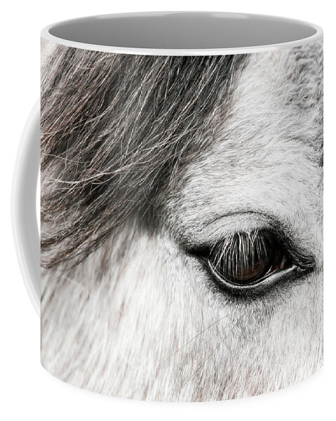 Photographs Coffee Mug featuring the photograph Gray - Horse Art by Lisa Saint