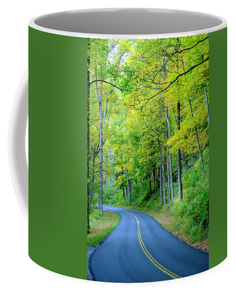 Fall Coffee Mug featuring the photograph Great Day For A Smokey Mountains Drive by Tony Locke
