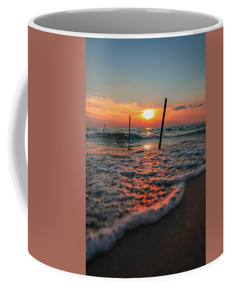 Nature Coffee Mug featuring the photograph Great Lake Sunset by Go and Flow Photos