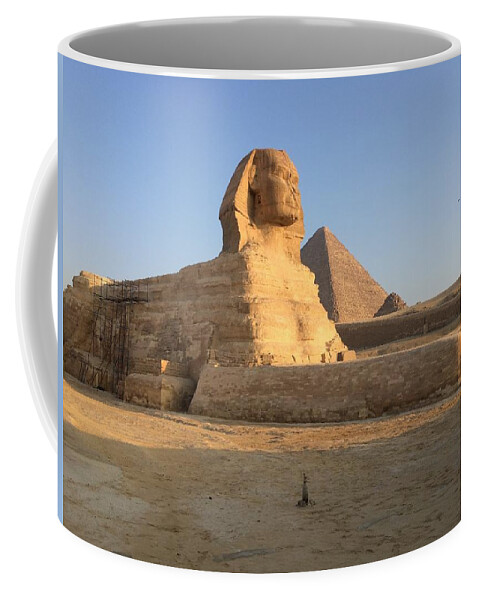 Giza Coffee Mug featuring the photograph Great Sphinx by Trevor Grassi