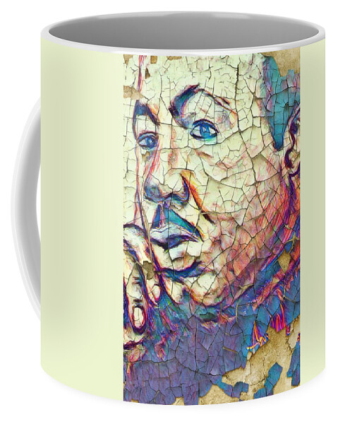  Coffee Mug featuring the mixed media Greatness by Angie ONeal