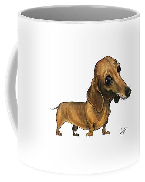 Greaves Coffee Mug featuring the drawing Greaves Lou by John LaFree