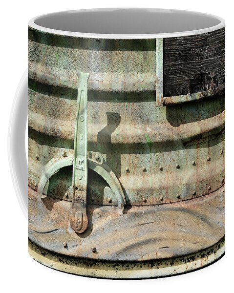 Decay Coffee Mug featuring the photograph Green Lever by Kreddible Trout