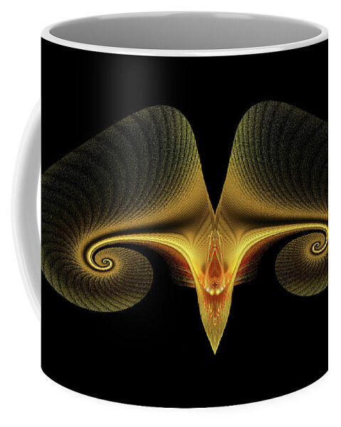 Abstract Coffee Mug featuring the digital art Greetings Earthlings by Manpreet Sokhi