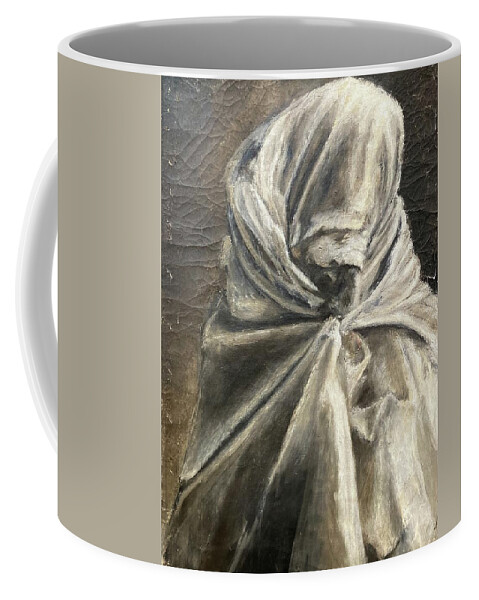 Wrapped Figure Coffee Mug featuring the painting Gregorian Chant II by David Euler