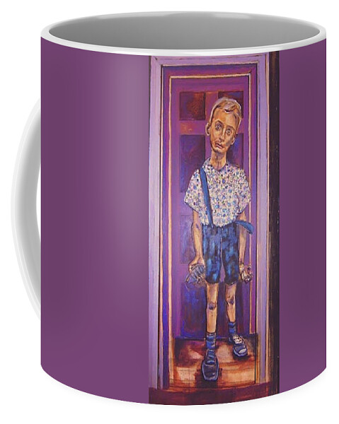Portrait Coffee Mug featuring the mixed media Grenade by Try Cheatham
