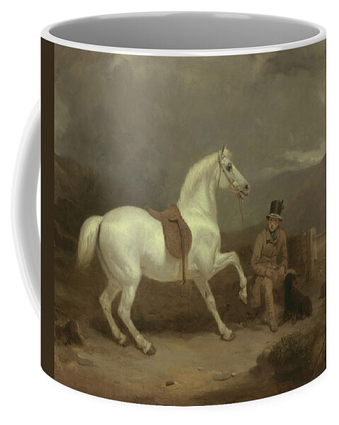 19th Century Painters Coffee Mug featuring the painting Grey Shooting Pony by Thomas Woodward