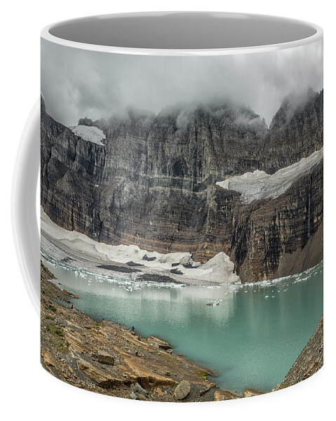 Glacier Coffee Mug featuring the photograph Grinnell and Salamander Glaciers, Soon Things of the Past by Belinda Greb