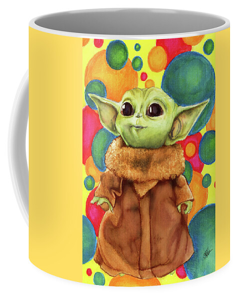 Grogu Coffee Mug by Amanda Bower - Pixels