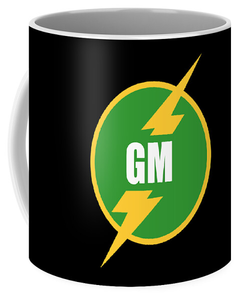 Funny Coffee Mug featuring the digital art Groomsmen Gm Logo by Flippin Sweet Gear