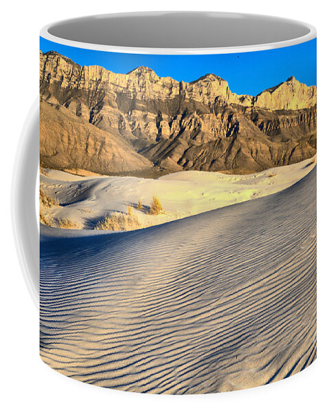 Guadalupe Coffee Mug featuring the photograph Guadalupe Mountains National Park Salt Basin Dunes Landsape by Adam Jewell