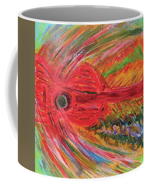 Guitar Coffee Mug featuring the painting Guitar by David Feder