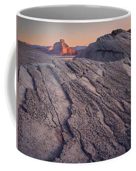 Gunsight Butte Coffee Mug featuring the photograph Gunsight Butte by Peter Boehringer