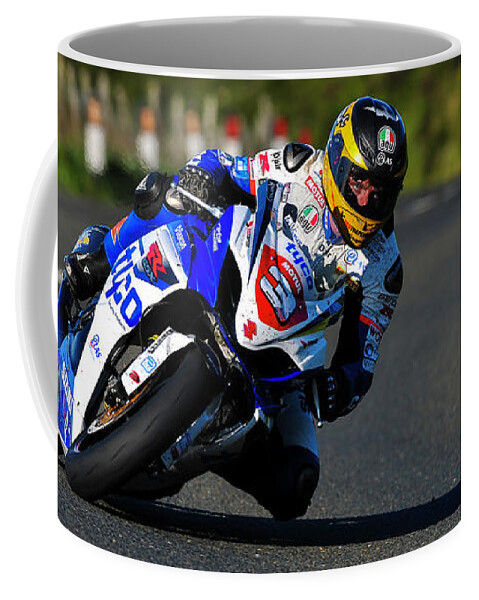 Guy Martin Coffee Mug featuring the photograph Guy Martin TT 2012 by Tony Goldsmith