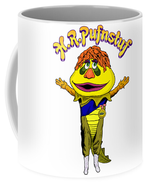 H. R. Pufnstuf Character and Logotype Coffee Mug by Glen Evans - Pixels