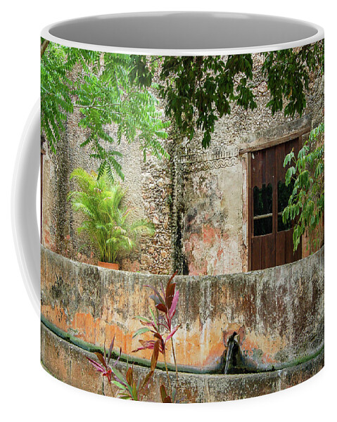 Hacienda Ochil Coffee Mug featuring the photograph Hacienda Ochil Wall by William Scott Koenig