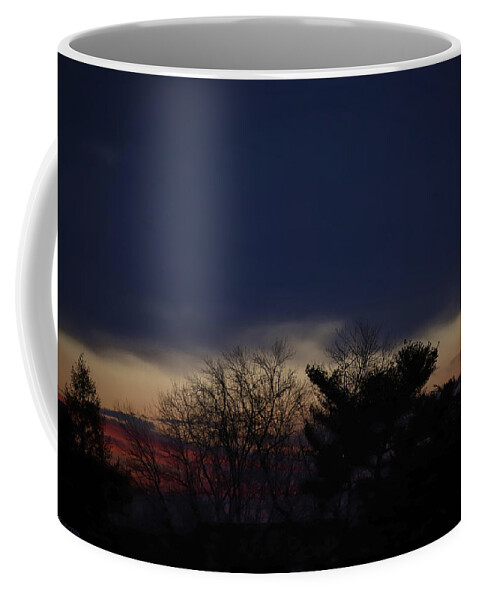 Morning Coffee Mug featuring the photograph Half and Half Morning Twilight February 20 2021 by Miriam A Kilmer
