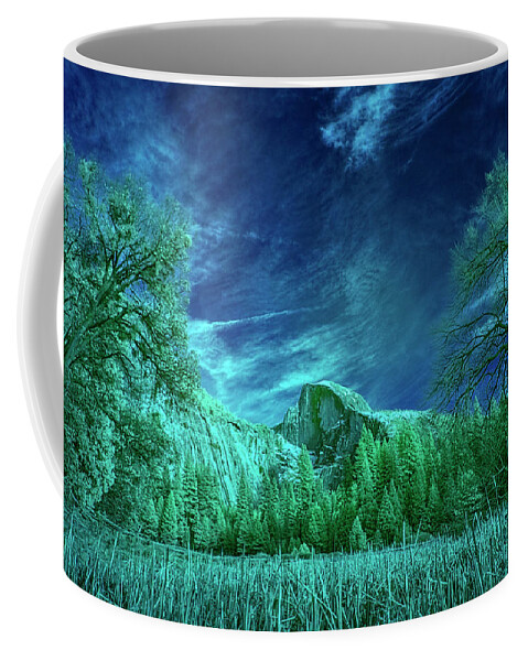 Landscape Coffee Mug featuring the photograph Half Dome Colored Infrared by Romeo Victor