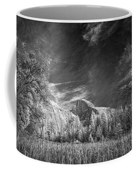 Landscape Coffee Mug featuring the photograph Half Dome in Infrared by Romeo Victor