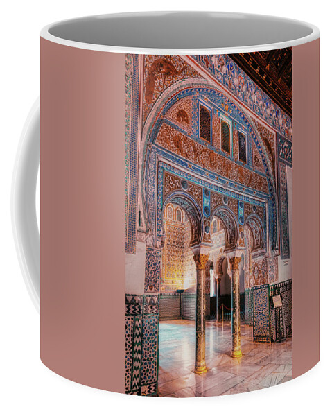 Royal Coffee Mug featuring the photograph Hall of Ambassadors - Real Alcazar by Micah Offman