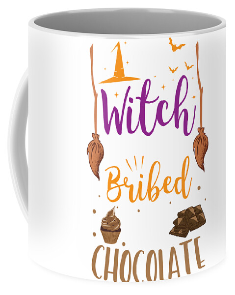 This Witch Can Be Brought With Chocolate Halloween Novelty Ceramic Coffee Mug 