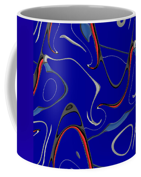 Digital Coffee Mug featuring the digital art Hammer and Screwdriver Amuck by Ronald Mills