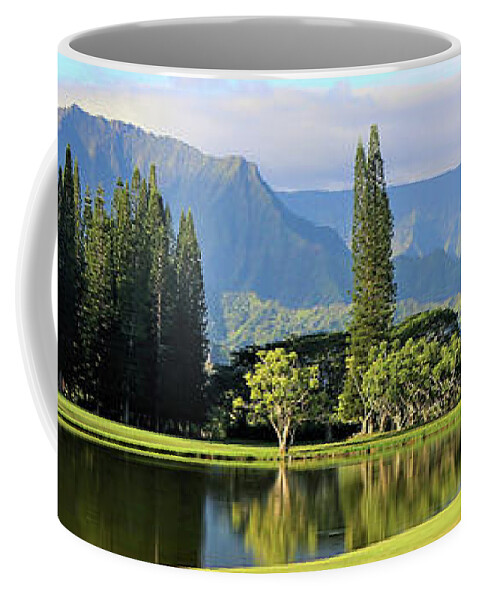 Kauai Coffee Mug featuring the photograph Hanalei Morning by Tony Spencer