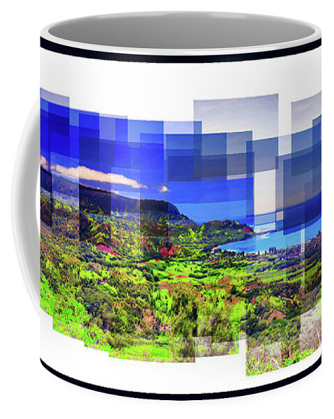 Hawaii Coffee Mug featuring the photograph Hanalei Panograph by Lawrence Knutsson