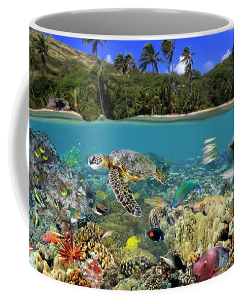 Ocean Coffee Mug featuring the photograph Hanauma Bay by Artesub