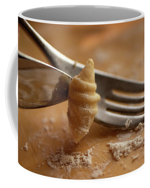 Pasta Coffee Mug featuring the photograph Hand Rolling Pasta by Kevin Schwalbe