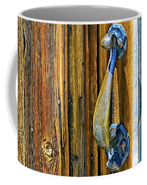 Ghost Town Coffee Mug featuring the photograph Handle From The Past by David Desautel
