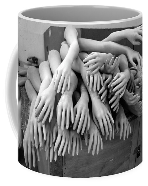 Hands Coffee Mug featuring the photograph Hands by Rick Wilking