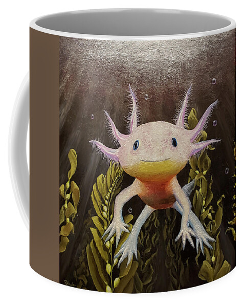 Happy Axolotl Coffee Mug by Nate Robrecht - Fine Art America