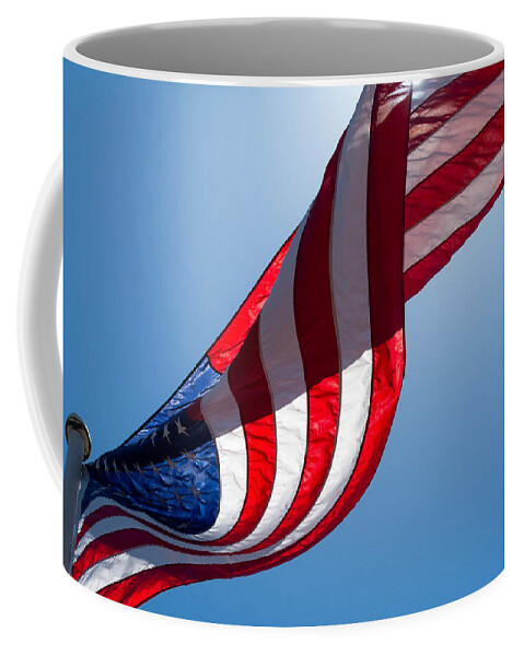 Flag Coffee Mug featuring the photograph Happy Birthday America by Linda Bonaccorsi