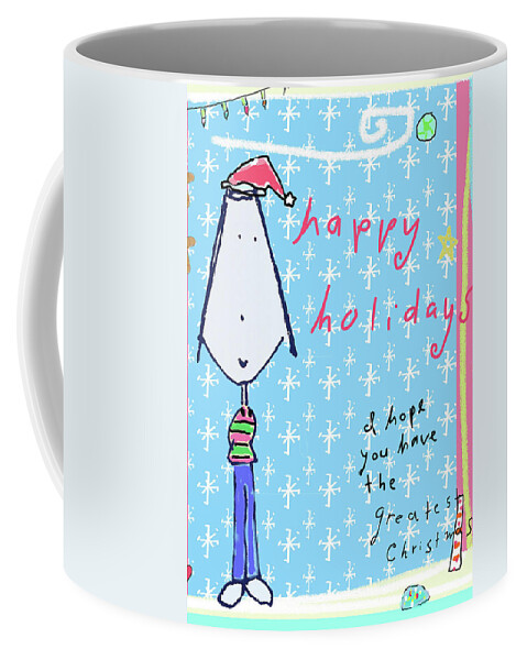 Holidays Coffee Mug featuring the digital art Happy Holidays by Ashley Rice