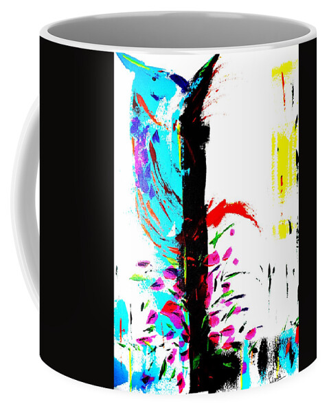 Hummingbird Coffee Mug featuring the painting Happy Hummingbird by Brent Knippel