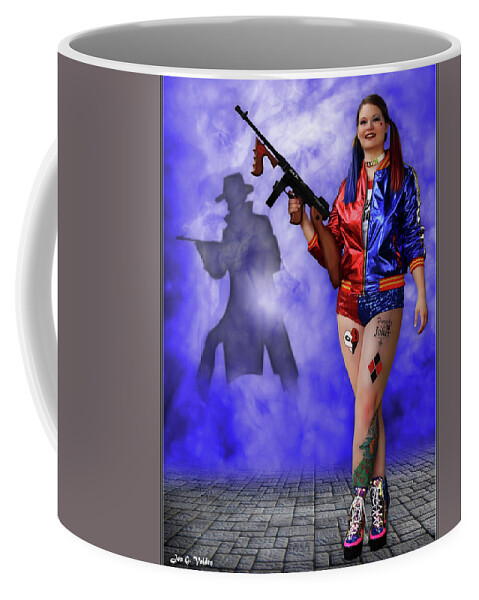 Harley Coffee Mug featuring the photograph Harley Night of the Joker by Jon Volden