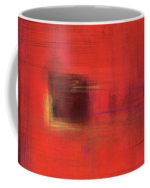 Abstract Coffee Mug featuring the painting Harmony by Tes Scholtz