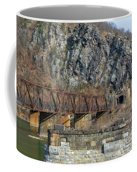 Harper's Ferry Coffee Mug featuring the photograph Harper's Ferry Railroad Tunnel by Liz Albro