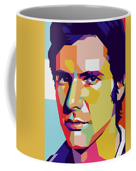 Harrison Ford Coffee Mug featuring the mixed media Harrison Ford by Movie World Posters