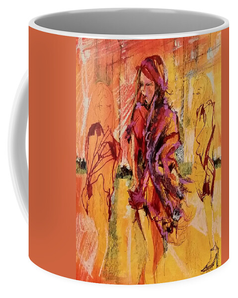 Haute Coffee Mug featuring the painting Haute by Linette Childs