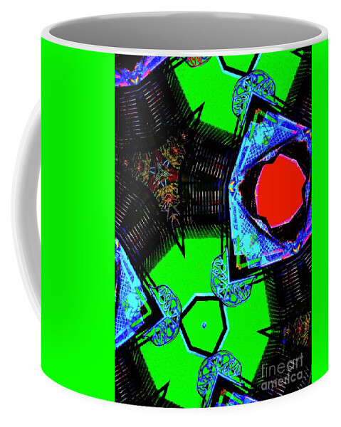 Led Lsd Euphoric Euphoria Lights Psychedelic Coffee Mug featuring the digital art Have a LED LSD Holiday by Glenn Hernandez