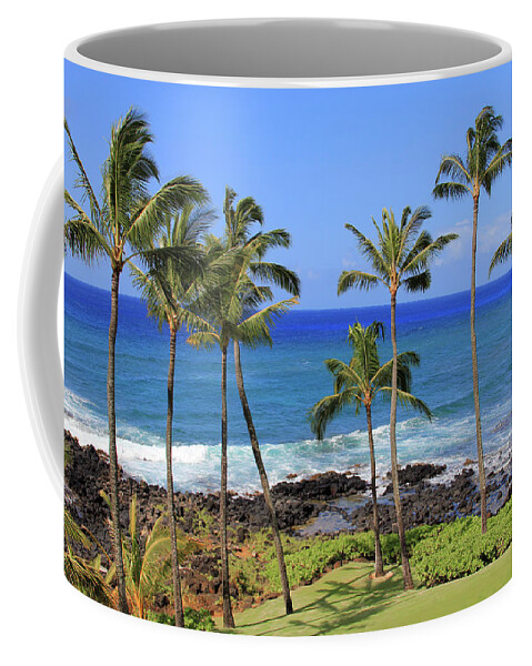 Trees Coffee Mug featuring the photograph Hawaiian Palms by Robert Carter