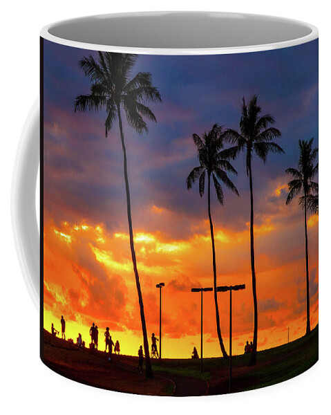 Hawaii Coffee Mug featuring the photograph Hawaiian Silhouettes by David Desautel