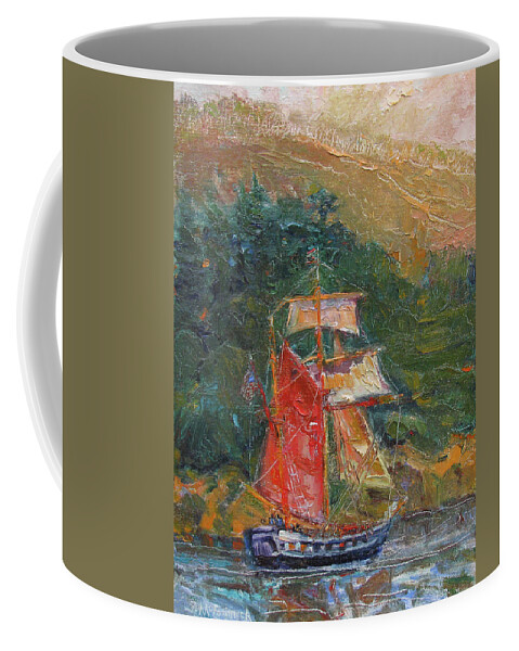 Hawiian Chieftain Coffee Mug featuring the painting Hawiian Chieftain by John McCormick