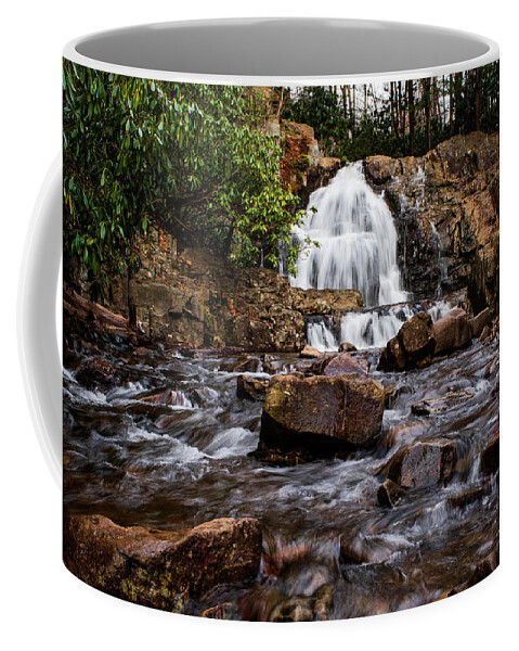 Hawk Falls Coffee Mug featuring the photograph Hawk Falls Centered by Rose Guinther
