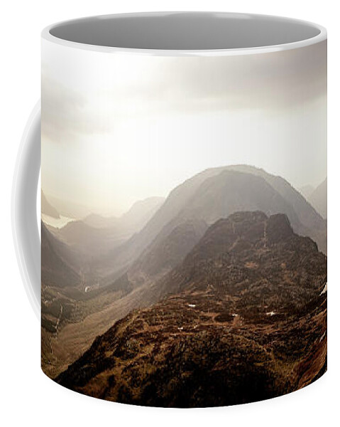 Panorama Coffee Mug featuring the photograph Haystacks, Ennerdale and Buttermere Valleys Lake District by Sonny Ryse