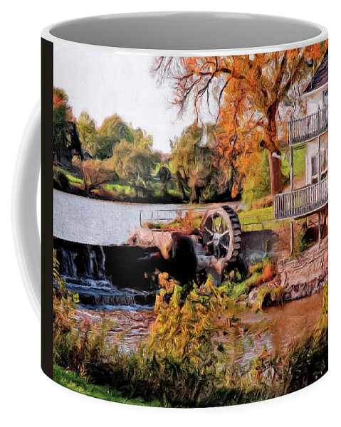 Hayton Mill Coffee Mug featuring the digital art Hayton Mill by Stacey Carlson