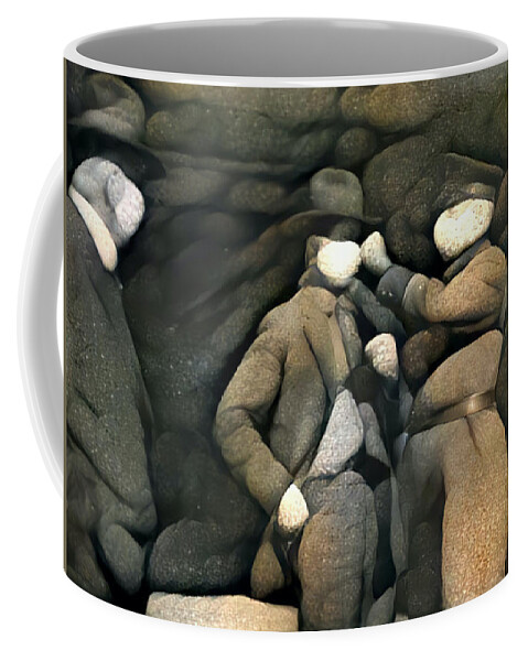 Mask Coffee Mug featuring the digital art He Ain't Heavy by Matthew Lazure