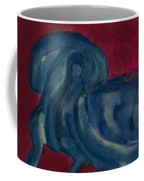 Storm Coffee Mug featuring the digital art Head of the storm by Ljev Rjadcenko